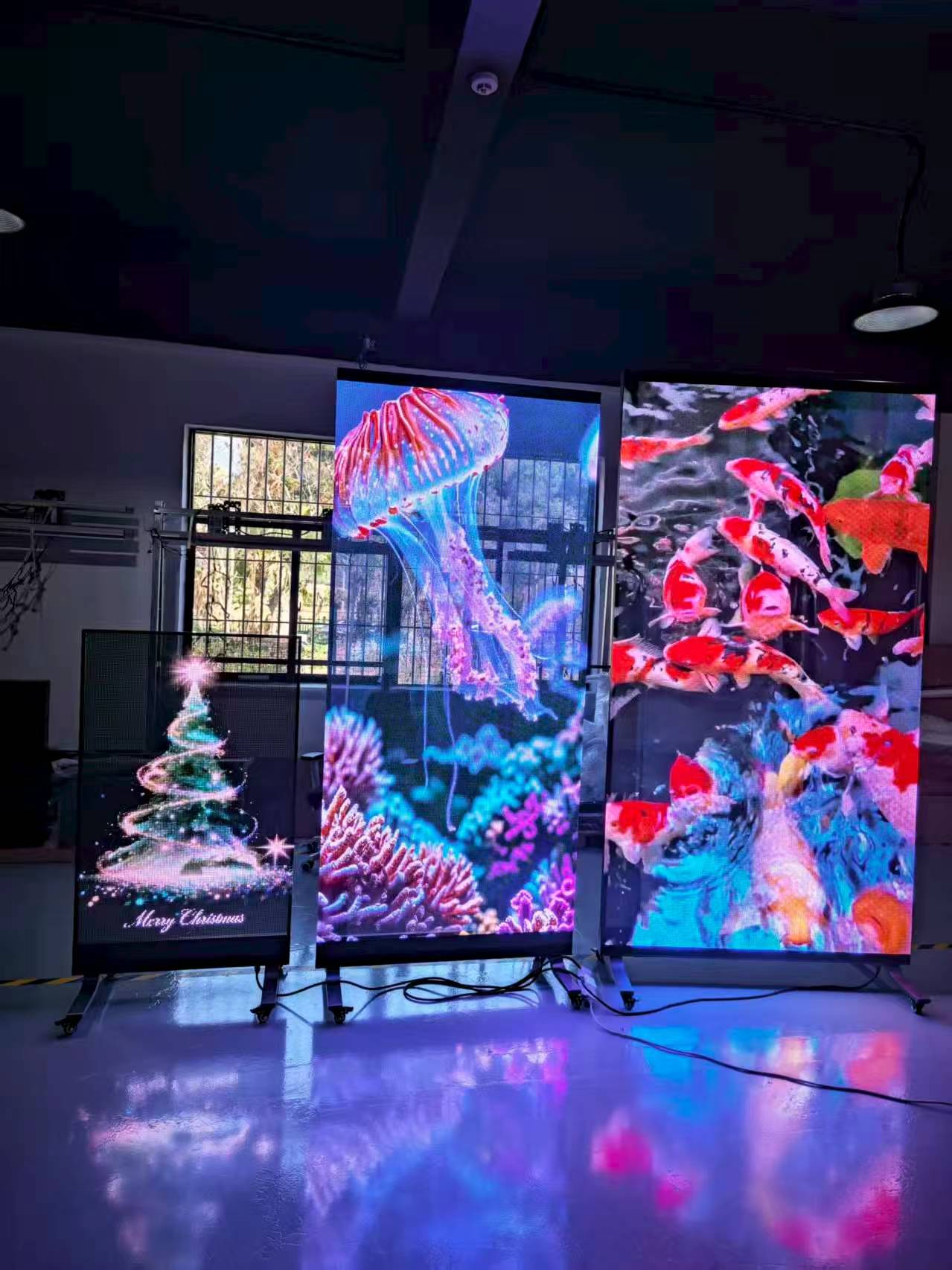 Transparent film and holographic display